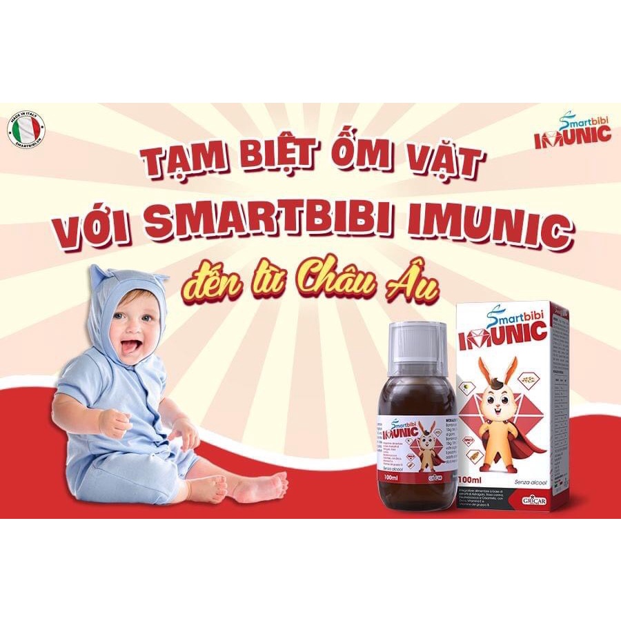 Smartbibi Imunic Bổ Sung Các Vitamin Và Khoáng Chất,Hỗ Trợ Tăng Cường Sức Khỏe Cho Bé