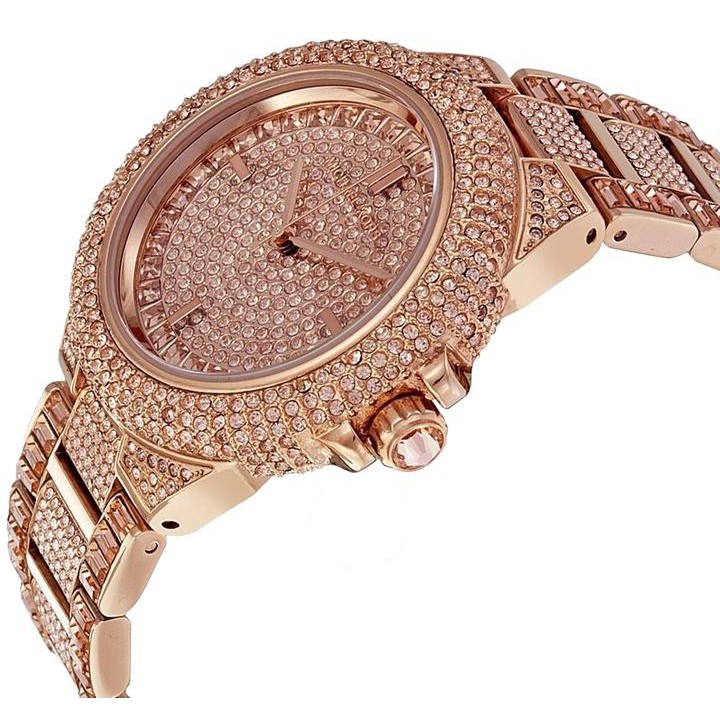 Đồng Hồ Nam Michael Kors Camille Glitz Rose Gold-Tone MK5862