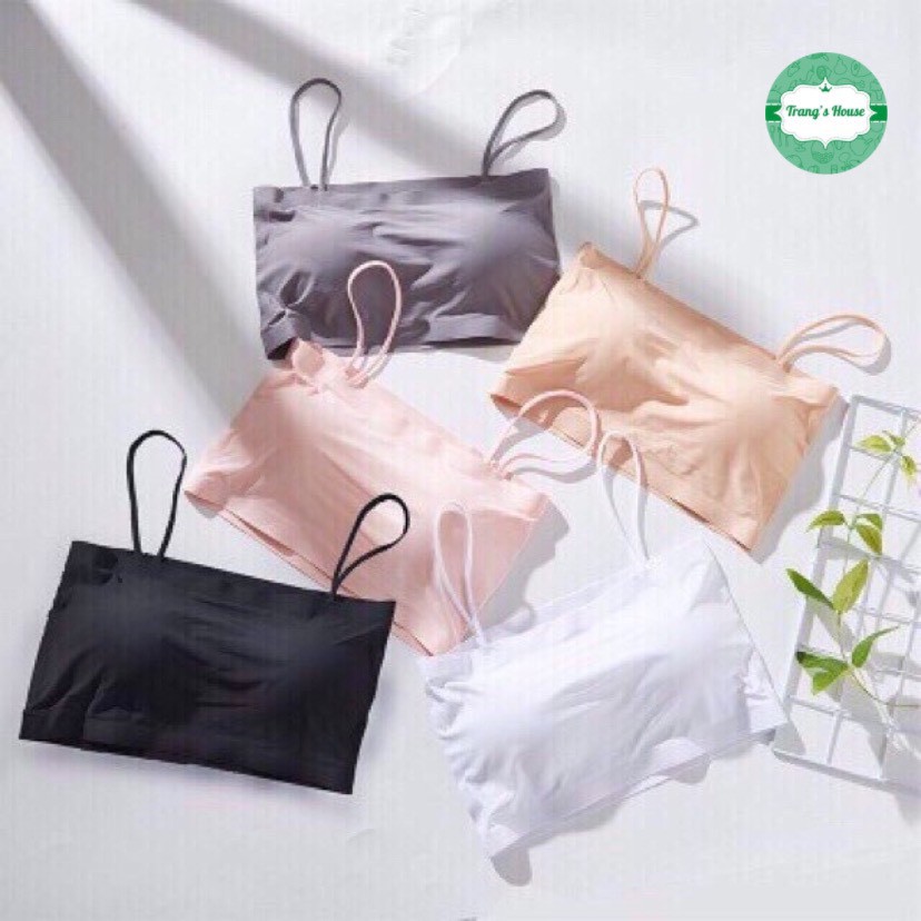 ÁO BRA ĐÚC SU TRƠN QUÂY 2 DÂY CHẤT MÁT LỊM, ÁO BRA GYM YOGA THỂ THAO DÁNG CROPTOP M03 | BigBuy360 - bigbuy360.vn