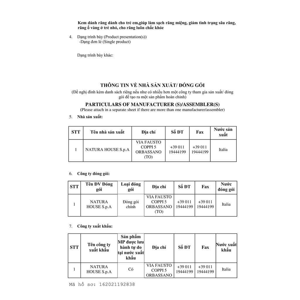 Kem đánh răng trẻ nhỏ Cucciolo