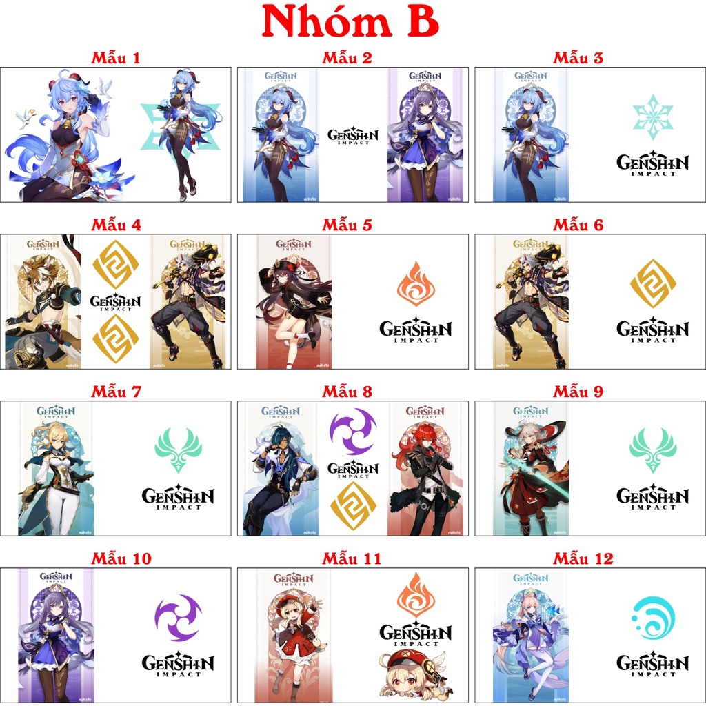 Bình giữ nhiệt Genshin Impact Inox 304 nắp có đèn LED hiển thị nhiệt độ nước có thể in theo yêu cầu hình anime Game idol