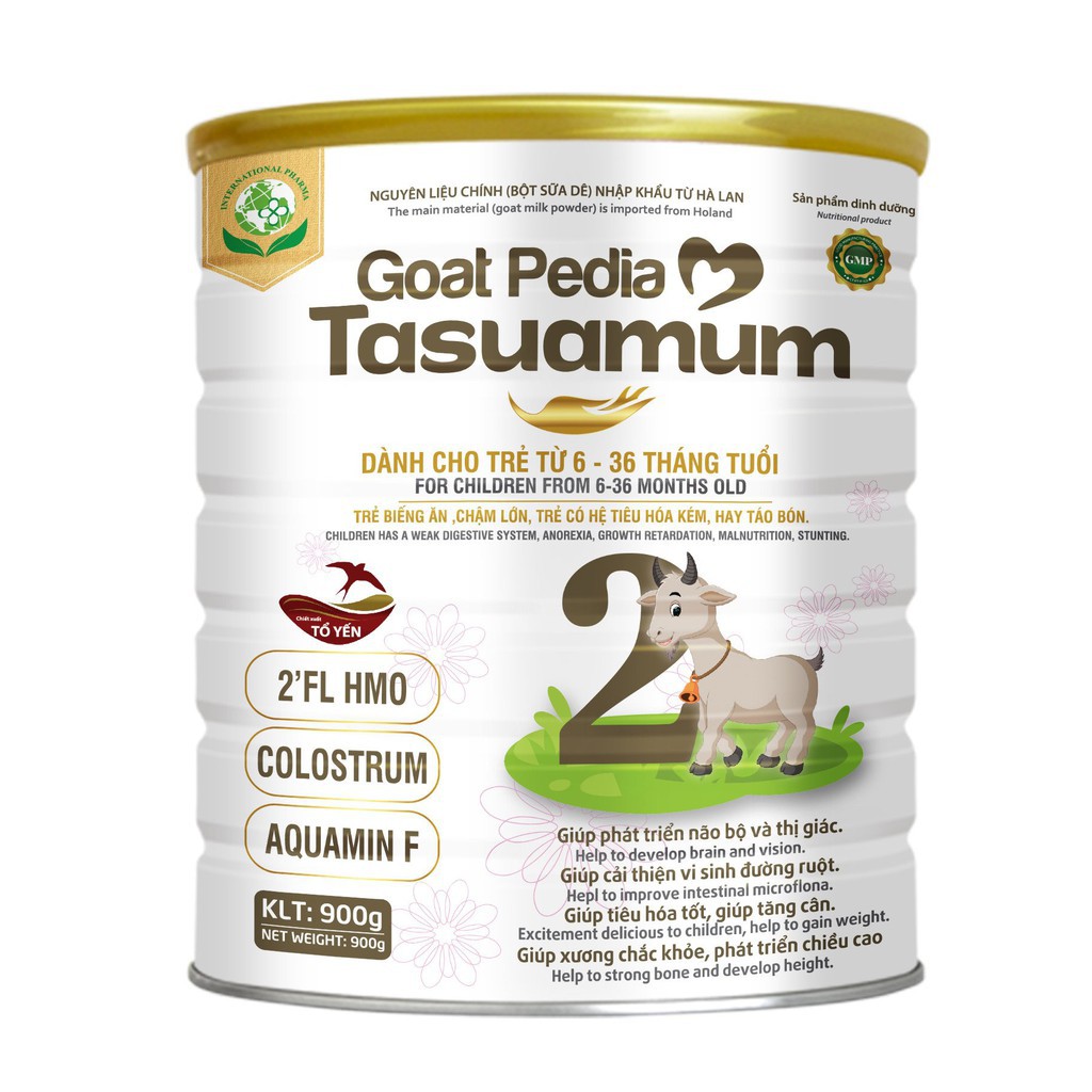 Sữa dê dinh dưỡng Goat Tasuamum 900gr cho bé