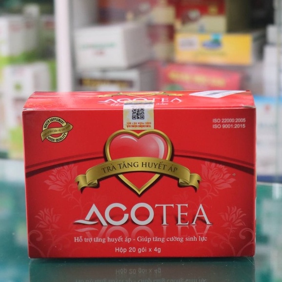 Trà tăng huyết áp Acotea – Hỗ trợ ổn định huyết áp, giảm chóng mặt, hồi hộp, mệt mỏi (Hộp 20 gói)