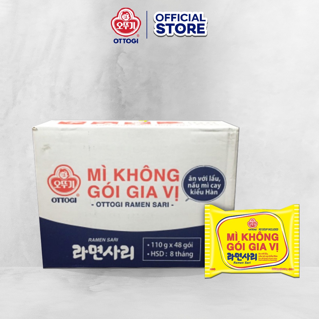 Thùng 48 Gói Mì Không Gói Gia Vị Ottogi 110gx48 | BigBuy360 - bigbuy360.vn