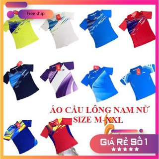 [SALE] Áo cầu lông Nam nữ👉FREESHIP👉VẢI THUN LẠNH CAO CẤP