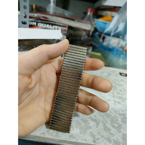 Nam châm viên 25x15x3mm siêu mạnh, nam châm hình chữ nhật dùng thí nghiệm, máy phát điện, giảng dạy