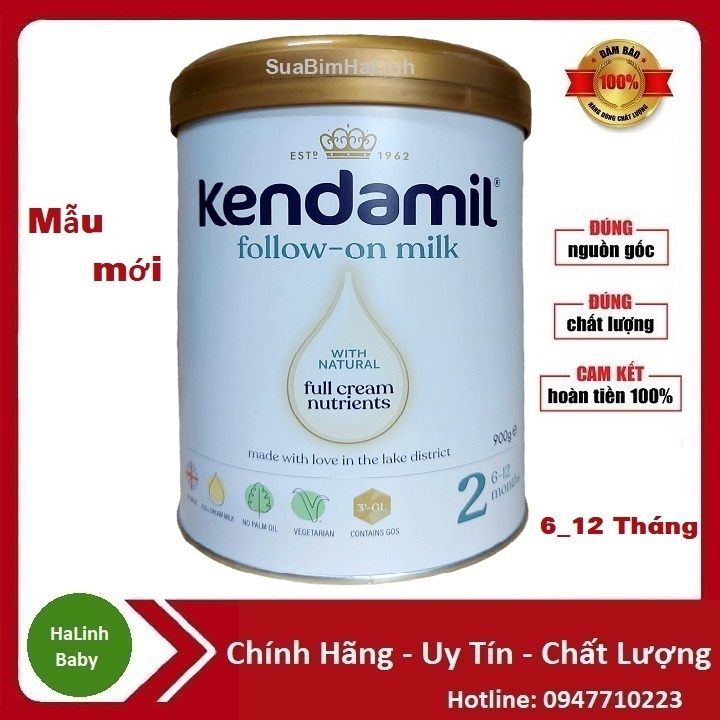 [Nhập mã SUABIM123 giảm 30k] Sữa Bột Kendamil số 1,2,3 900g [Date 2023]