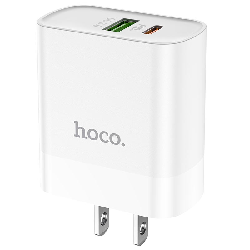 Bộ sạc nhanh Hoco C80 20W có 2 cổng USB PD 20W QC 3.0, dây TypeC to TypeC dành cho Android: Samsung, Oppo, Huawei...