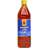 Combo 5 chai Nước mắm Nhỉ 584 Nha Trang 25 độ đạm, Nước mắm Truyền Thống, Chai 1 Lít, Date luôn mới