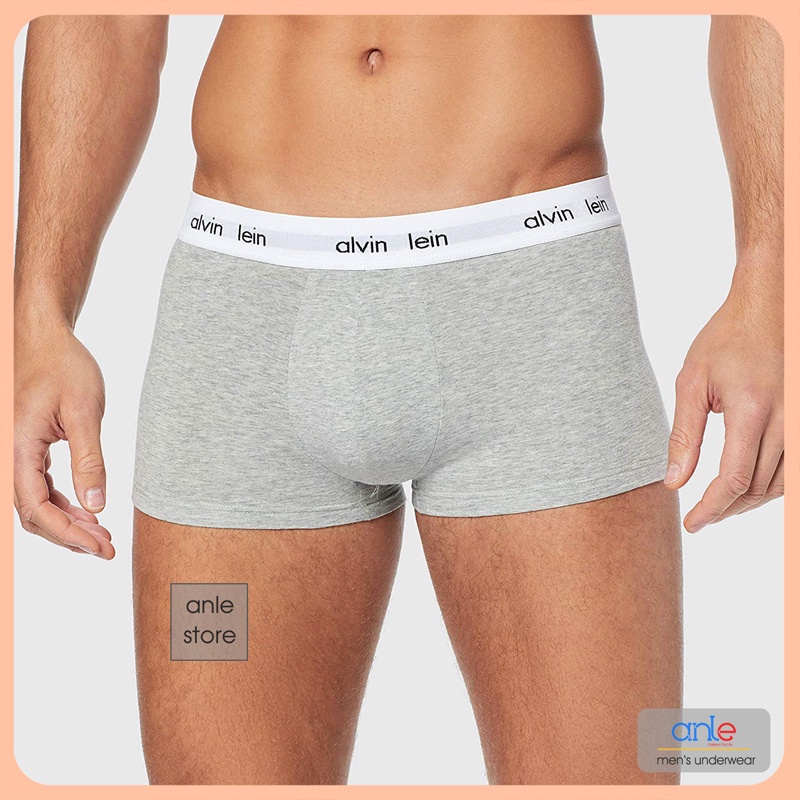 Set 3 Quần sịp nam Boxer Cotton thiên nhiên Cao cấp Thông hơi thấm hút