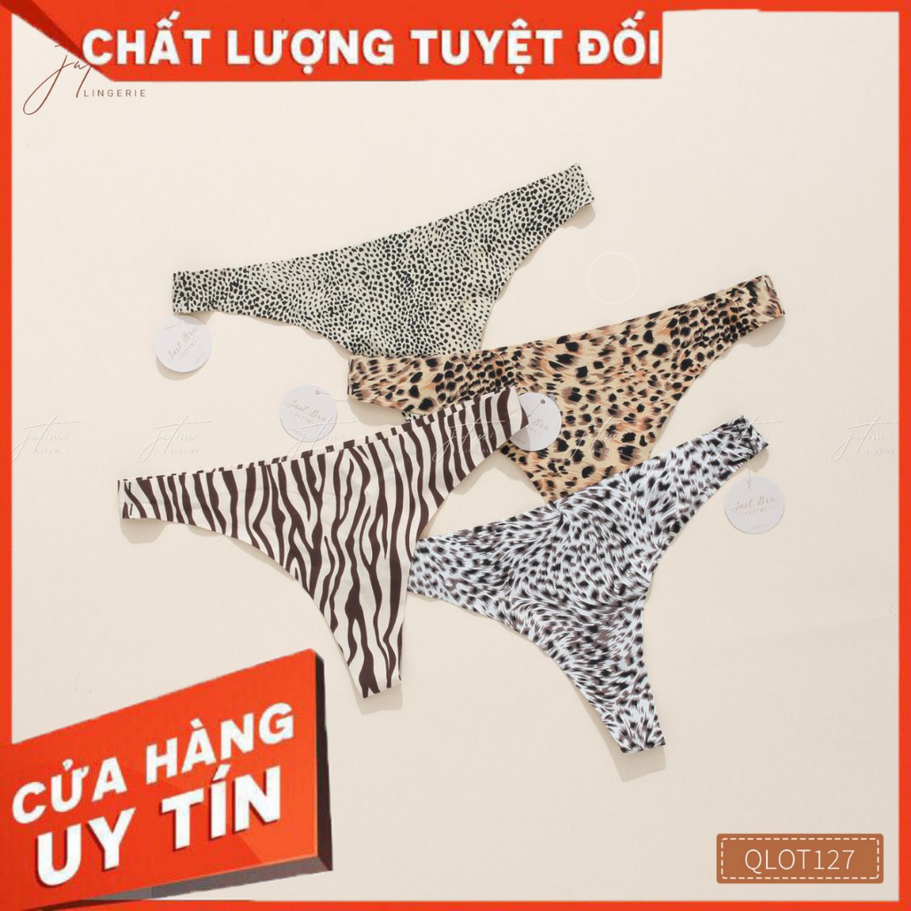 Quần lọt khe  da beo chất su mềm mịn cao cấp - LK03