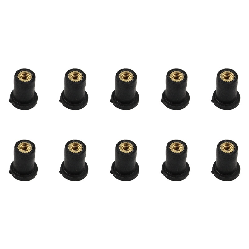 Bộ 10 Ốc Vít Cao Su M4 M5 M6 Chuyên Dụng Cho Kính Chắn Gió Xe Máy
