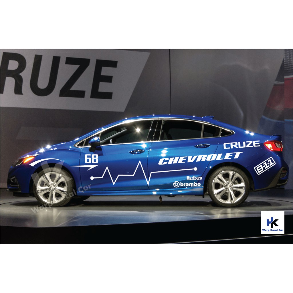 Tem xe Cruze kiểu dáng thể thao đường phố - decal cruze