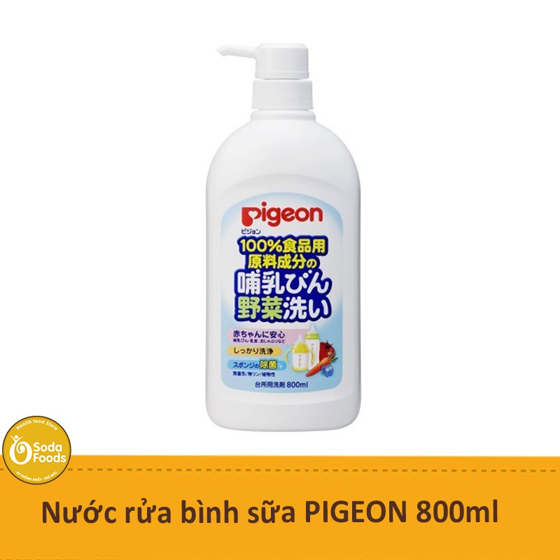 Nước Rửa Bình Sữa Pigeon 800ml