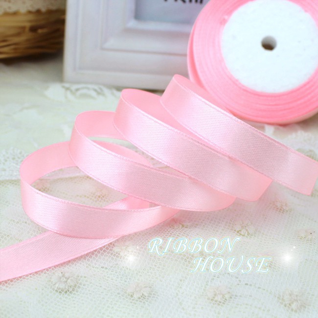 Cuộn Dây Ruy Băng Màu Hồng 22m Dùng Trang Trí Tiệc Cưới / Giáng Sinh
