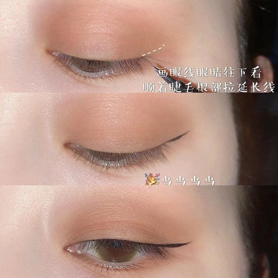 Bút Kẻ Mắt Dạ Karadium Waterproof Brush Liner Black Hàn Quốc