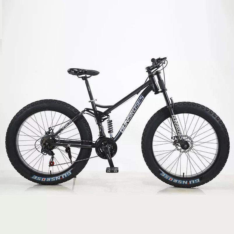 Xe đạp thể thao bánh béo ELINSROSES 26 Inch, Hàng siêu chất 3 đĩa 7 líp 21 tốc độ, Khung thép carbon