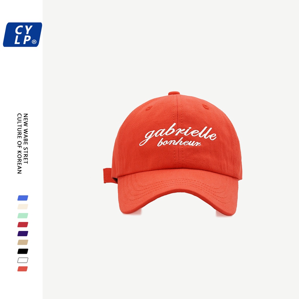 Mũ Lưỡi Trai Mềm Thêu Chữ Phong Cách Đường Phố Hàn Quốc