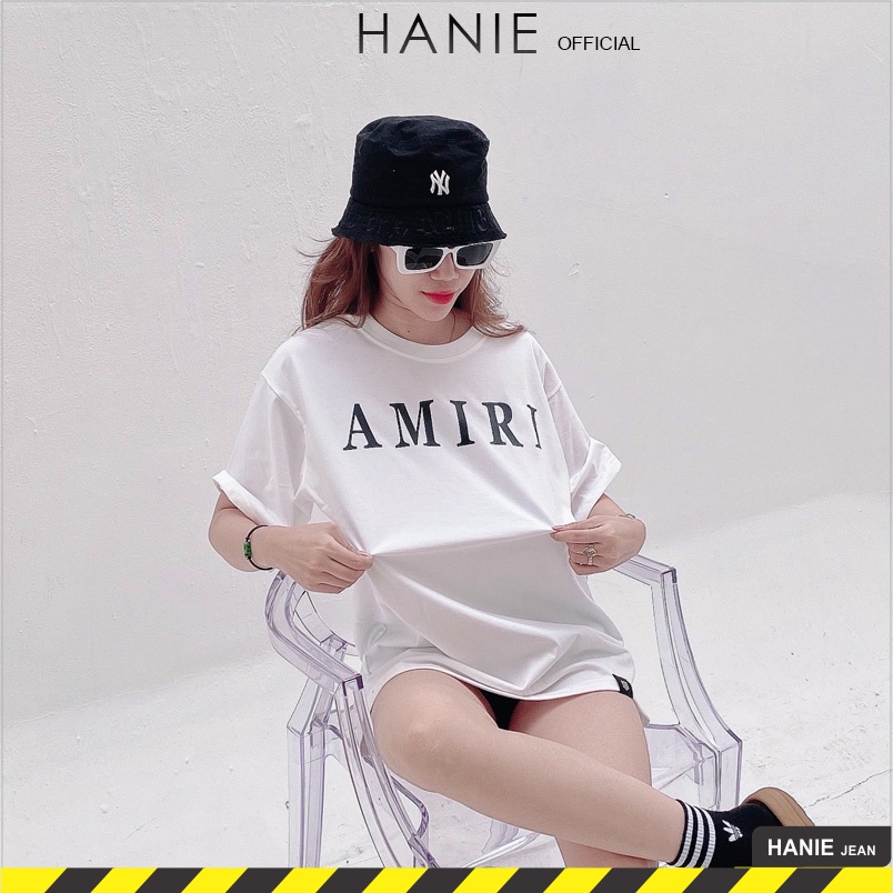 Áo thun unisex AMIRI phom rộng tay lỡ dành cho nam nữ