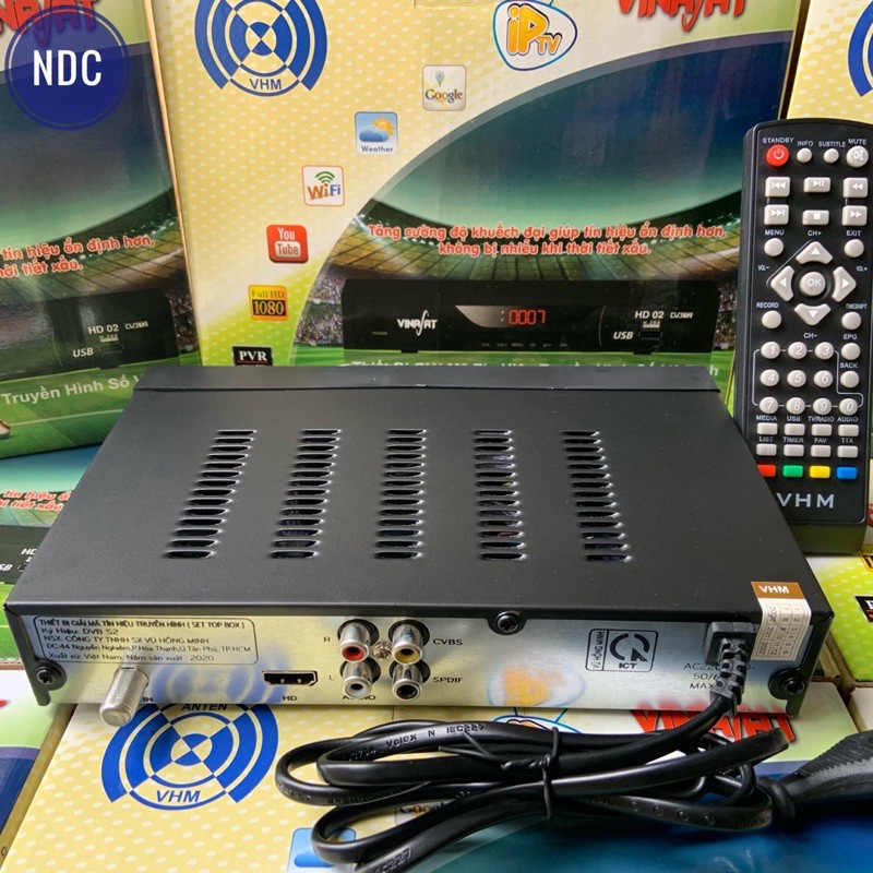 VBC Bộ Truyền Hình Vệ Tinh Vinasat HD02+ (THVL1,2, ANTV, TTXVN,.HD Miễn Phí) 3 12