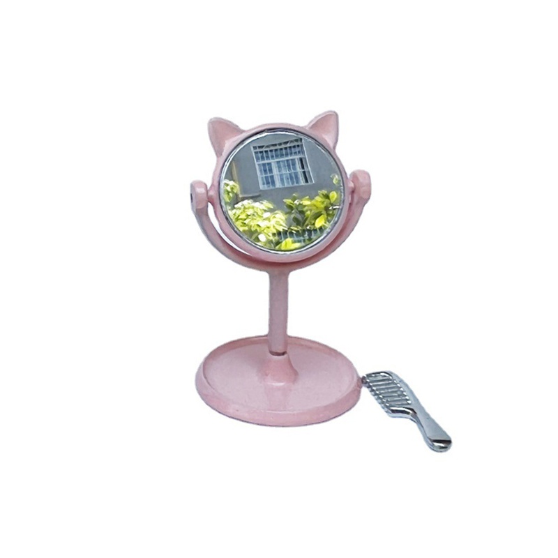 Bộ Lược Và Gương Mini Trang Trí Nhà Búp Bê DIY 1 12