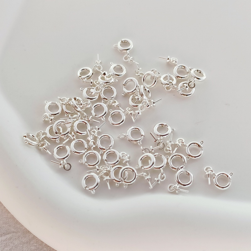 Mặt Dây Chuyền Ngọc Trai Có Nắp Đậy DIY Màu Bạc Dày Dặn DIY