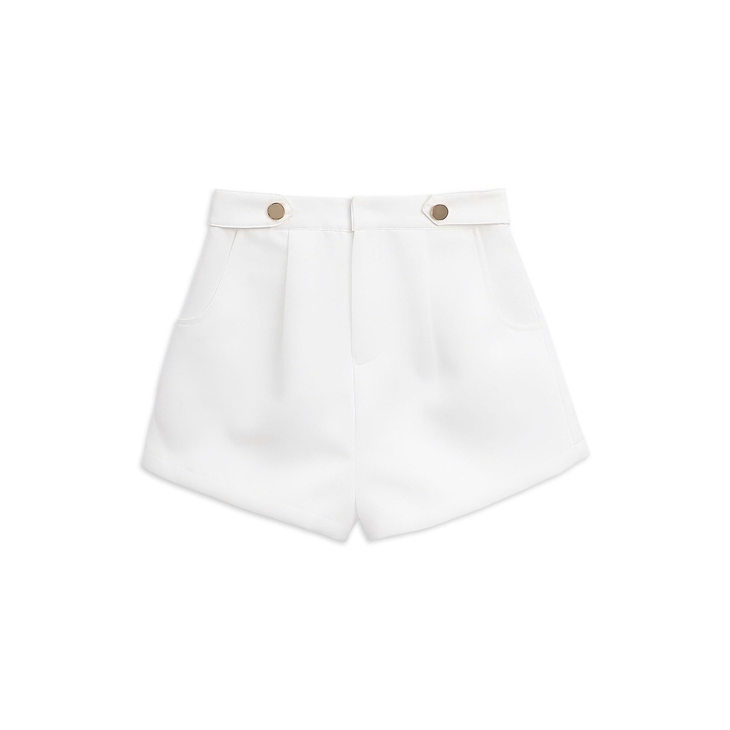 Quần Đùi Nữ A-line Casual Short , Chất Kaki Bóng Thoải mái , WQS000005,SOMEHOW