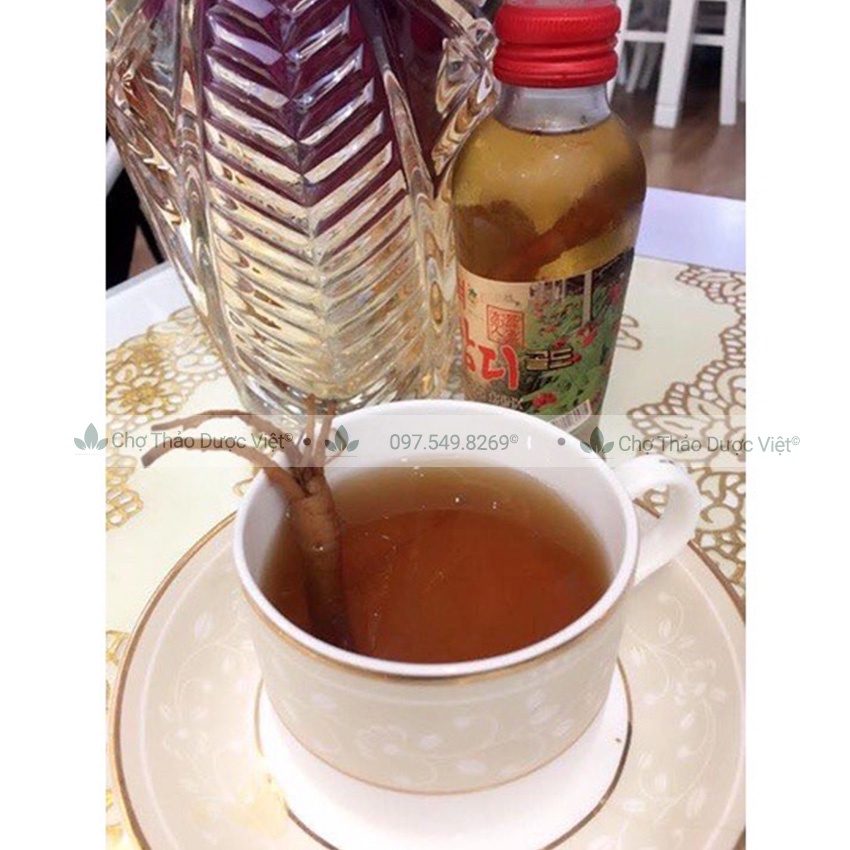 Nước hồng sâm có củ Hàn Quốc hộp 10 chai - Chợ Thảo Dược Việt