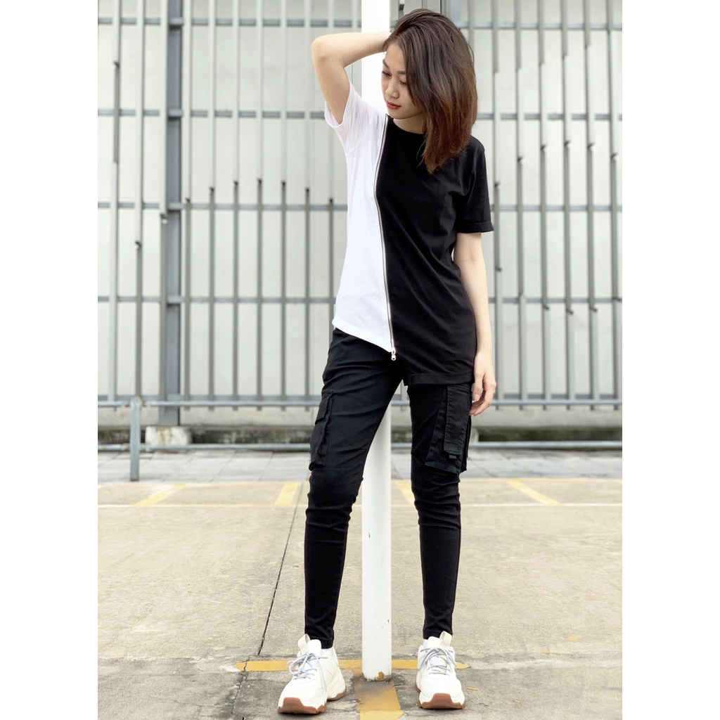 Quần jogger nữ túi hộp cá tính 092