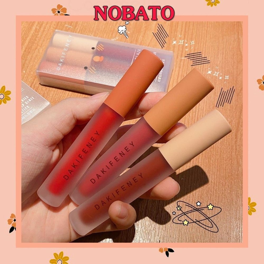 Son kem lì Nobato nhiều màu Hero Orange lâu trôi kháng nước cao cấp phiên bản mới SS17