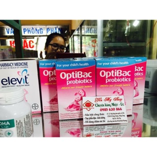 Men vi sinh Optibac Hồng
