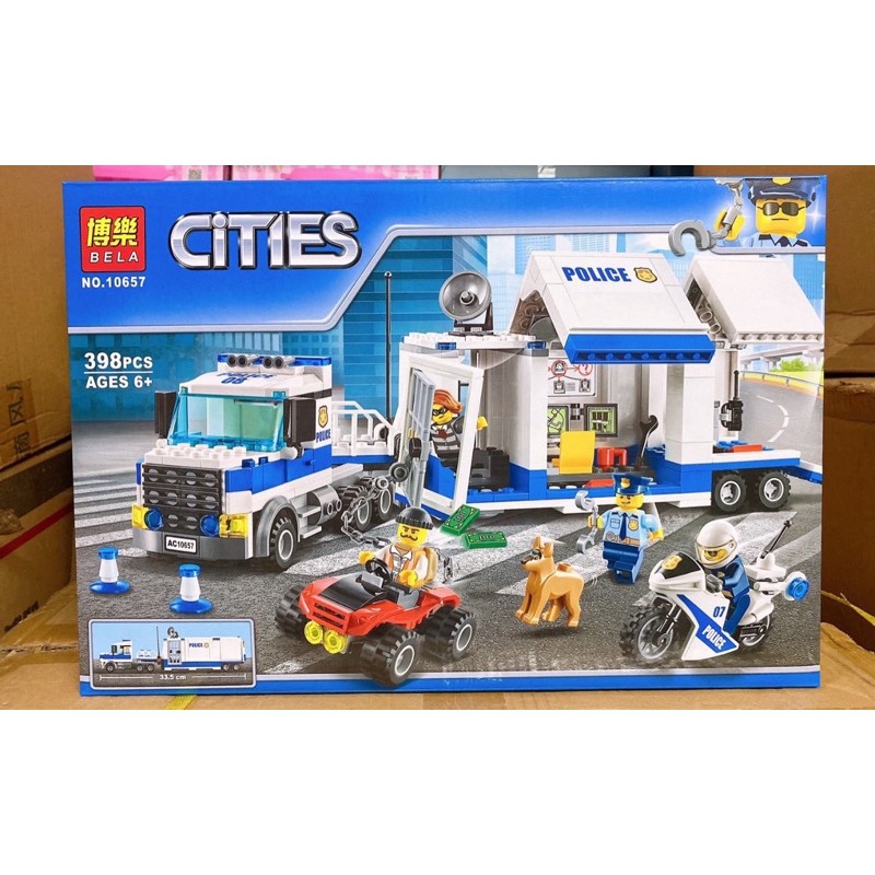 [Giá hủy diệt] Lắp ráp xếp hình LEGO CITY 4972  : XE ĐẦU CÔNG - XE TẢI CONTAINER MÓC KÉO MÀU TRẮNG VÀNG 333 MẢNH