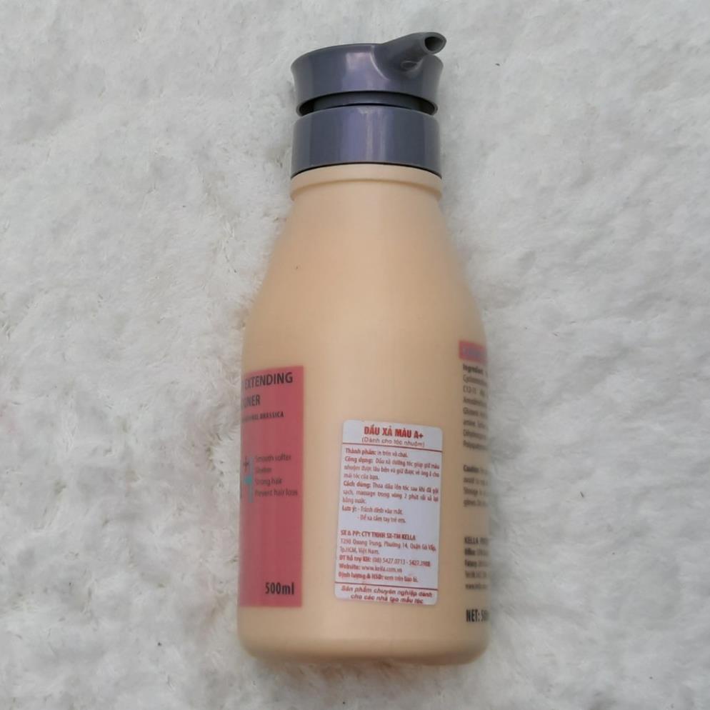 Combo Dầu Gội Dầu Xả Kella A + Dành cho tóc nhuộm, uốn, duỗi 500ML Phụ Liệu Tóc Pinky