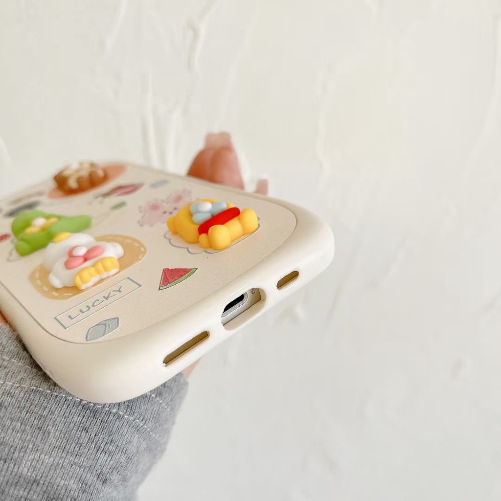 Ốp Điện Thoại Mềm Hình Tai Gấu 3D Cho iphone 13 13 promax X XS XR 11 11 pro max 12 12 pro 12 pro max