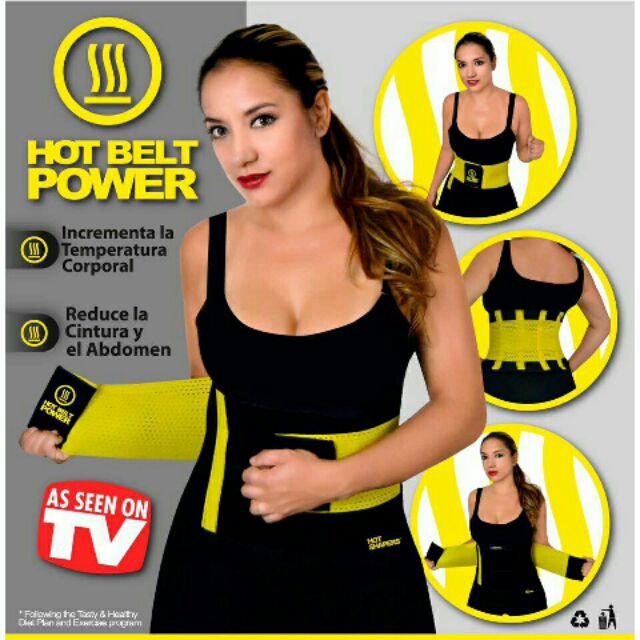 Đai sinh nhiệt giảm mỡ bụng Hot Belt Power