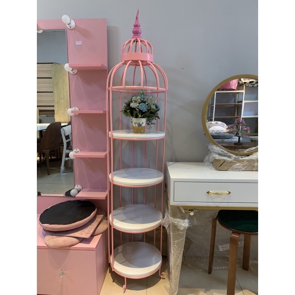 Kệ trang trí lồng chim, kệ decor lồng chim 3 tầng và 4 tầng – Nội thất Phong Vân