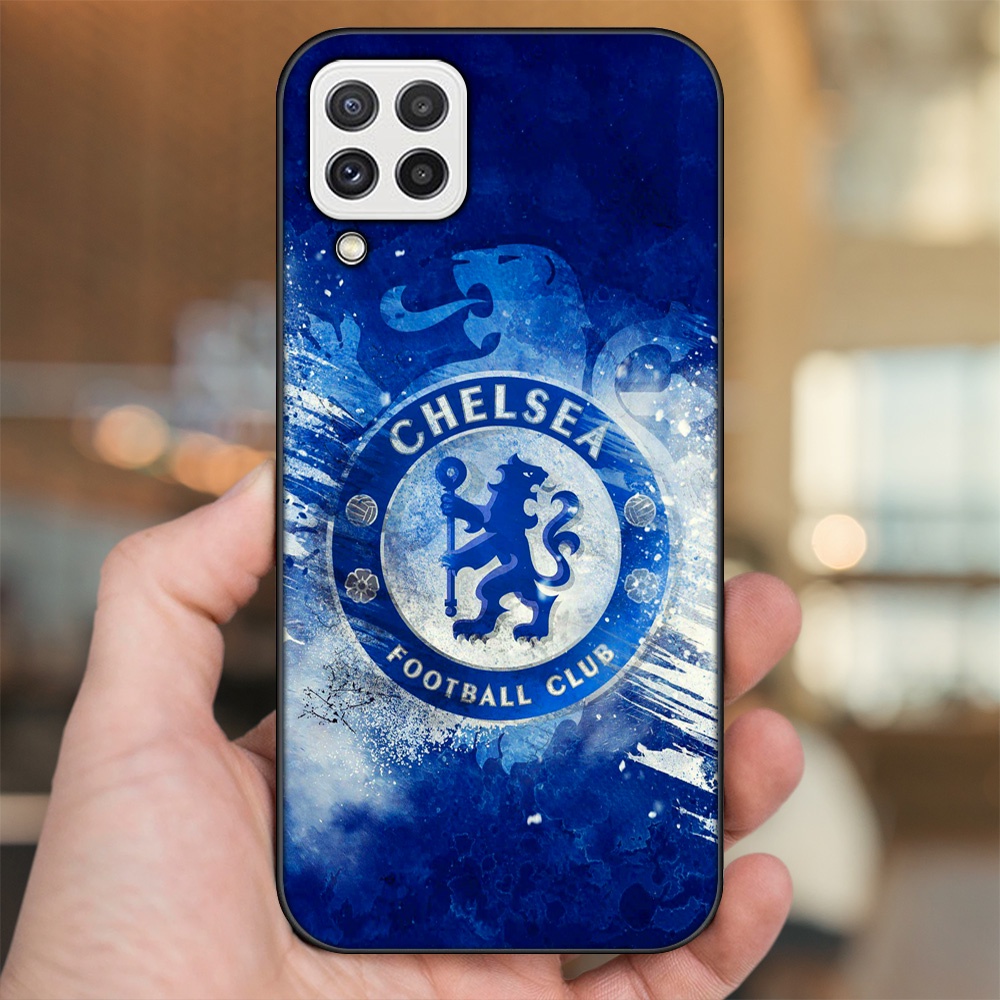 Ốp lưng Samsung A22 4G, A22 5G viền đen in hình Chelsea FC