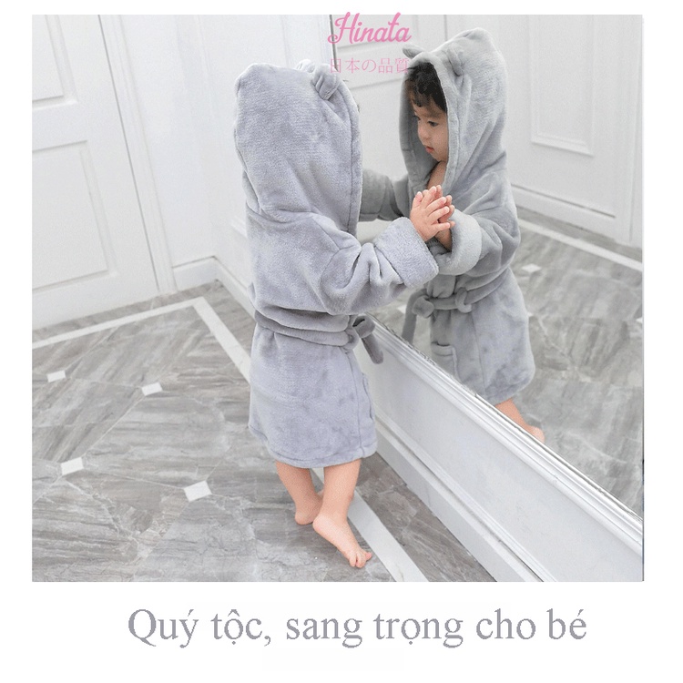 Áo choàng tắm cho bé A05 - Thương hiệu Hinata Nhật Bản