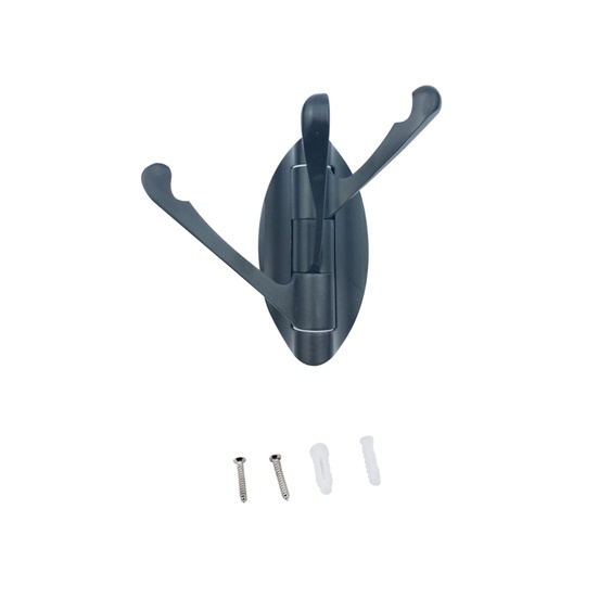 Móc Treo Khăn Tắm Gắn Tường Bằng Kim Loại Có Thể Gấp Gọn Tiện Dụng