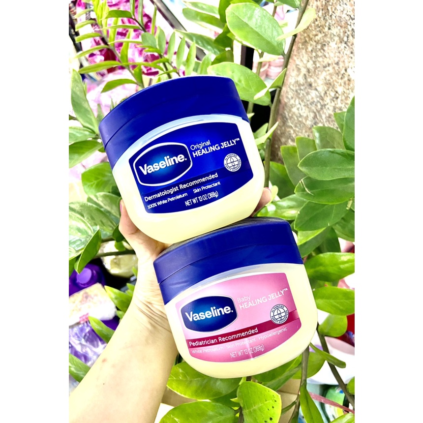 USA - Sáp dưỡng ẩm Vaseline ORIGINAL HEALING JELLY &amp; BABY PROTECTING JELLY Mỹ 368g