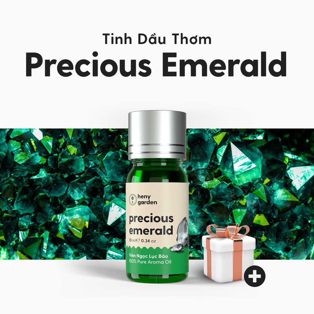 Tinh Dầu Phối Hương Precious Emerald (Hoa Lá Xanh) Làm Nến Thơm, Xông Thơm Phòng HENY GARDEN