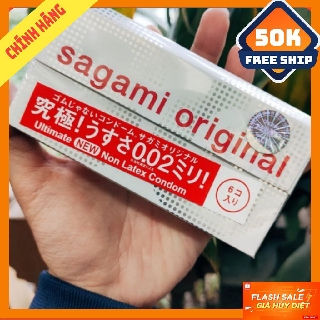 Bao cao su sagami 0.02 cao cấp siêu mỏng - 6 chiếc
