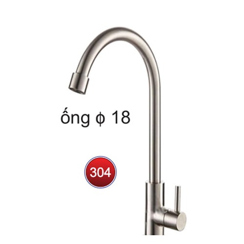 Vòi rửa chén Inox SUS 304, vòi rửa bát inox cao cấp siêu bền, dày, chắc chắn, chất lượng