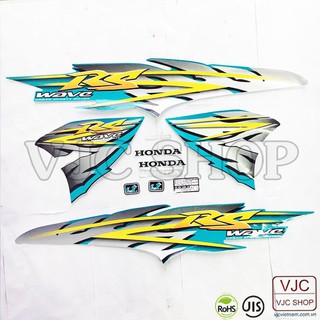 Bộ tem xe WAVE RS 2007 màu xanh đen - STRIP-WAVERS-07BB