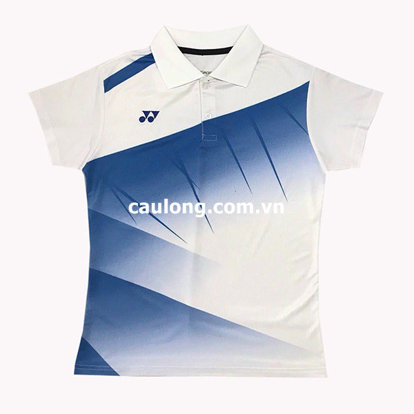 Áo Cầu Lông Nam Cổ Bâu Yonex 7977 Màu Trắng