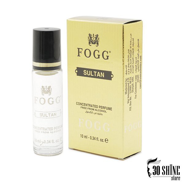 Nước hoa Fogg cô đặc, dạng lăn 10ml SULTAN - Vàng