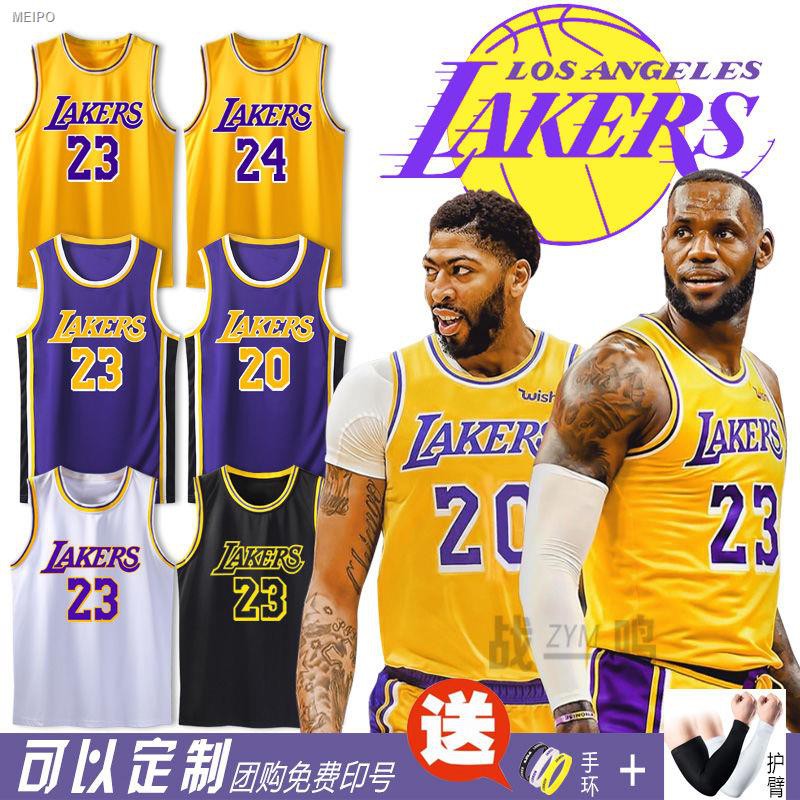 Bộ Quần Áo Bóng Rổ NBA Los Angeles Lakers Kobe Thời Trang Cho Nam