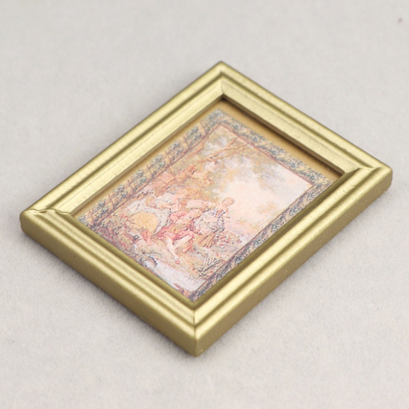 Bộ Khung Tranh Vẽ Hình Búp Bê Thu Nhỏ 1 / 12