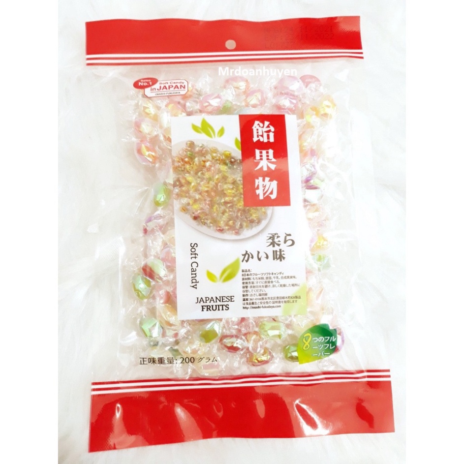 KẸO MỀM KIM CƯƠNG NHÂN TRÁI CÂY 8 VỊ NHẬT BẢN GÓI 200G - 300G