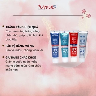 Bộ 4 tuýp kem đánh răng median dental iq 120g trắng răng thơm miệng rme beauty